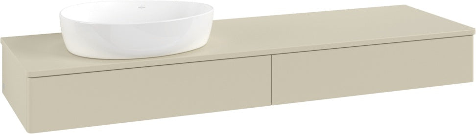 Villeroy & Boch Antao Waschtischunterschrank 1600 mm Anthrazit Matt Lackiert mit Push-to-Open
