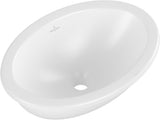 Villeroy & Boch Unterbauwaschbecken Loop & Friends 4A5301 oval 430x290mm Weiß Alpin TitanCeram