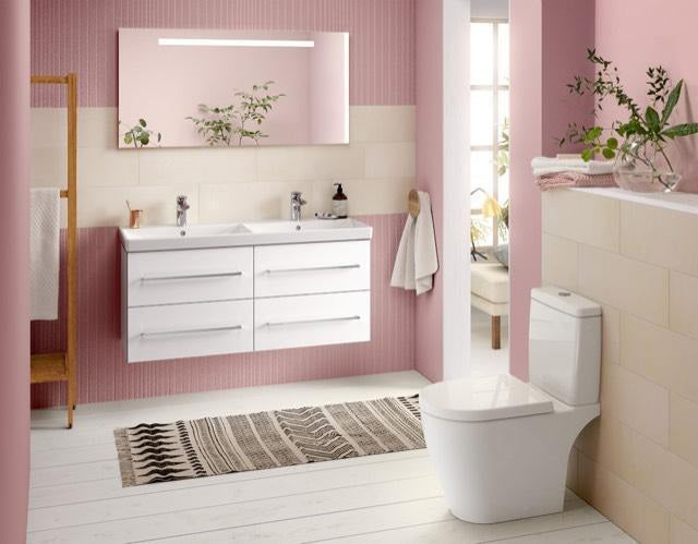 Villeroy & Boch Avento Waschtischunterschrank 1180 mm Crystal Grey mit 4 Auszügen und Dämpfung