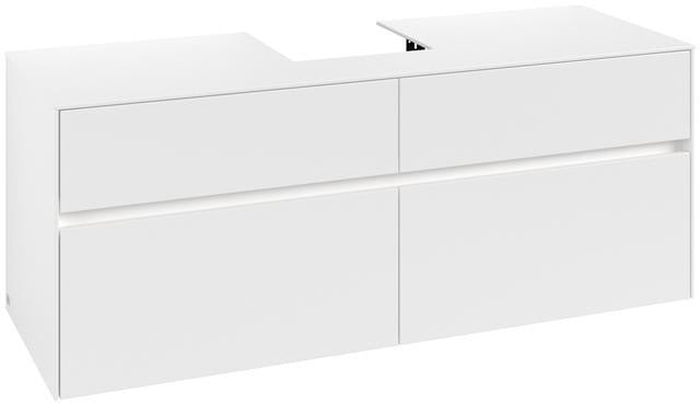 Villeroy & Boch Waschbeckenunterschrank Collaro C100B0 1400 mm White Matt mit Beleuchtung