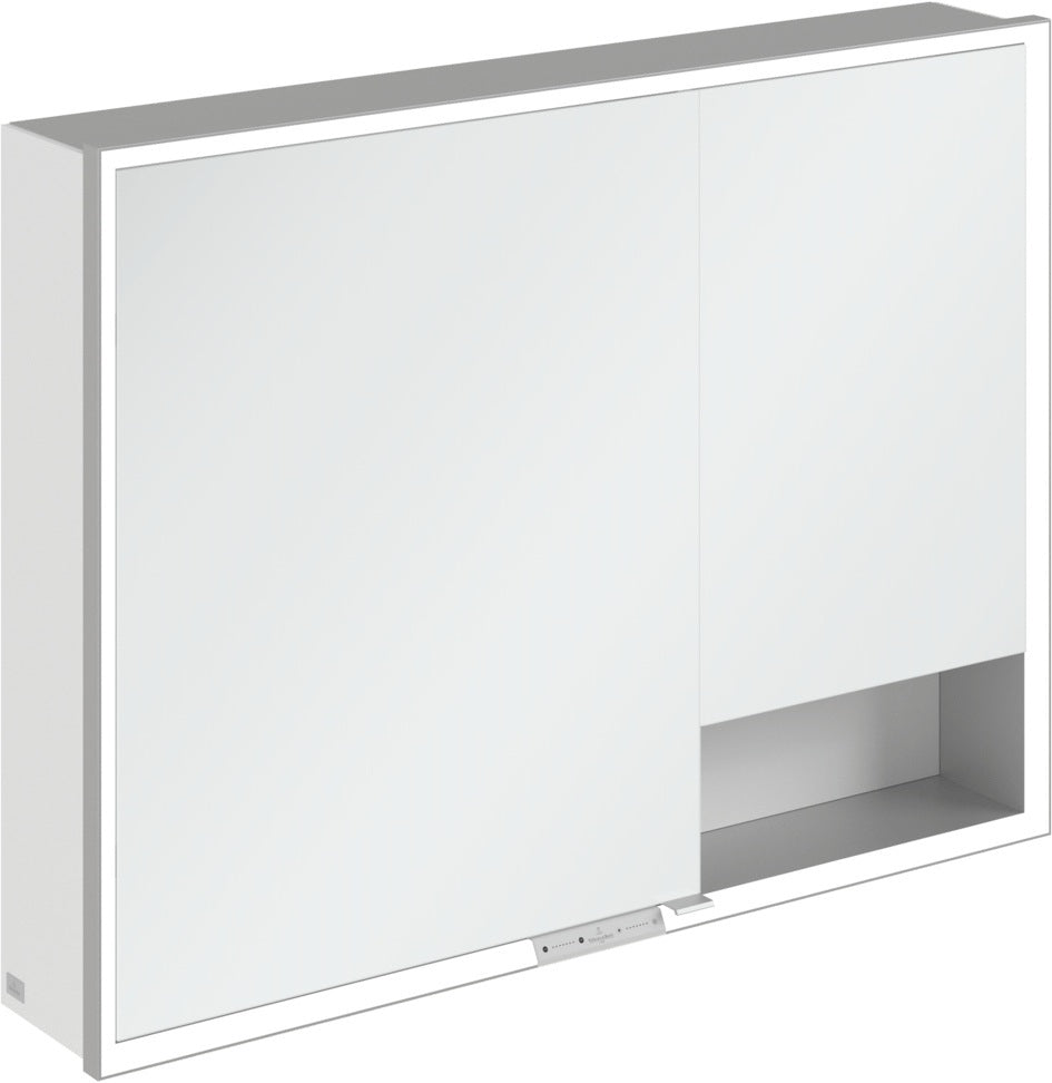 Villeroy & Boch Spiegelschrank My View+ A48110 1000 mm Graphite mit LED-Beleuchtung und Sensordimmer