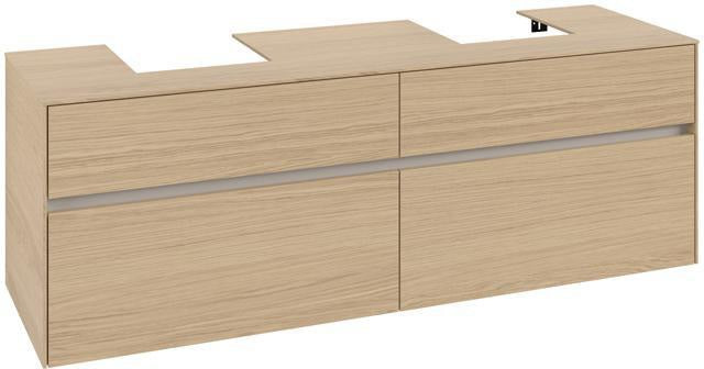 Villeroy & Boch Waschbeckenunterschrank Collaro C10700 1600 mm Nordic Oak mit 4 Auszügen