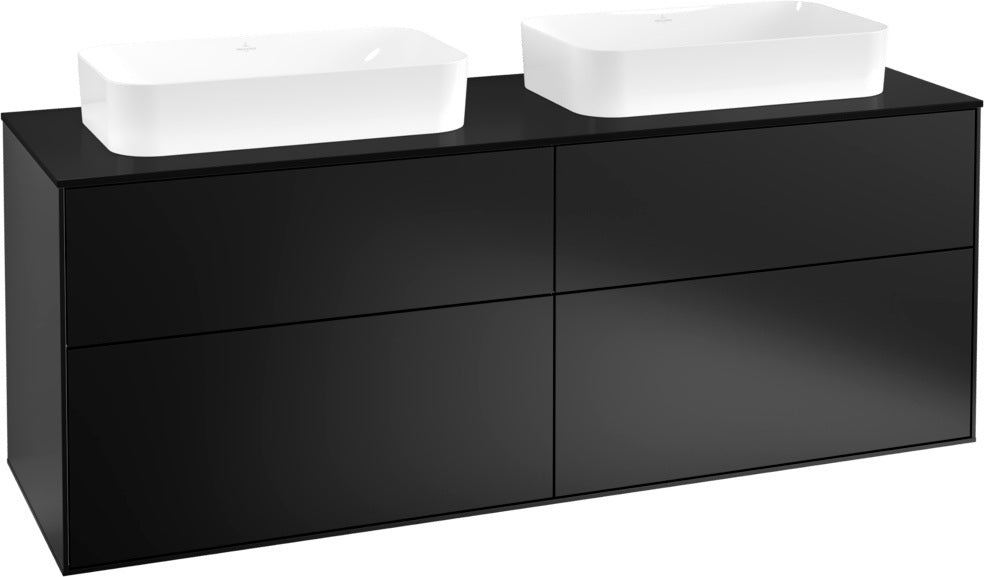 Villeroy & Boch Finion Waschtischunterschrank 1600 mm Glossy White Lacquer, 4 Auszüge, SoftClosing