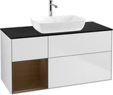 Villeroy & Boch Finion Waschtischunterschrank 1200 mm Glossy White Lacquer mit Beleuchtung