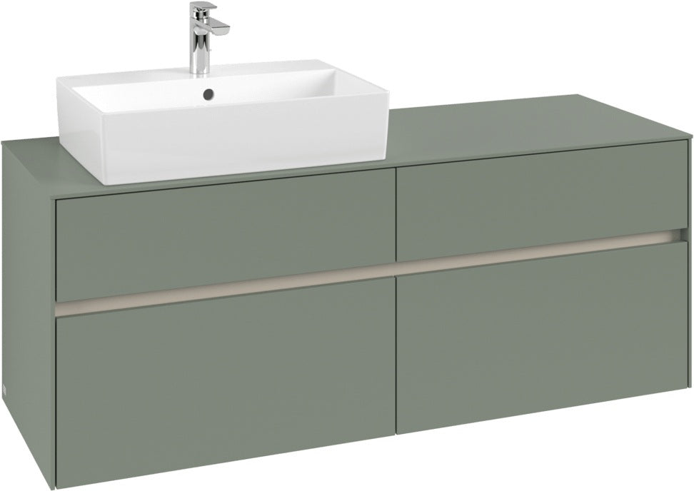 Villeroy & Boch Waschbeckenunterschrank Collaro C132 B0 1400 mm White Oak mit Beleuchtung