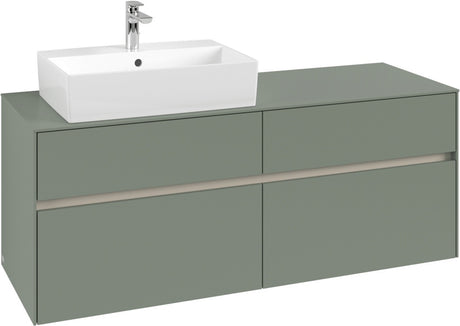 Villeroy & Boch Waschbeckenunterschrank Collaro C132 B0 1400 mm White Oak mit Beleuchtung