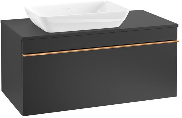 Villeroy & Boch Venticello Waschtischunterschrank Glossy White 957 mm, Auszug links