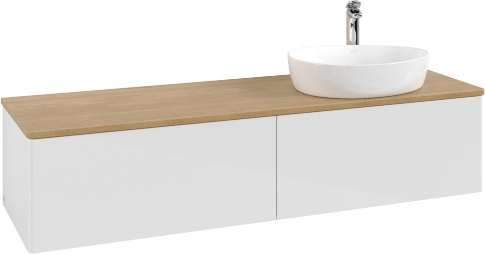 Villeroy & Boch Waschtischunterschrank Antao K38051 1600 mm Glossy White mit 2 Auszügen