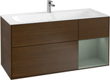Villeroy & Boch Finion Waschbeckenunterschrank Glossy White Lacquer 1196 mm mit LED-Beleuchtung