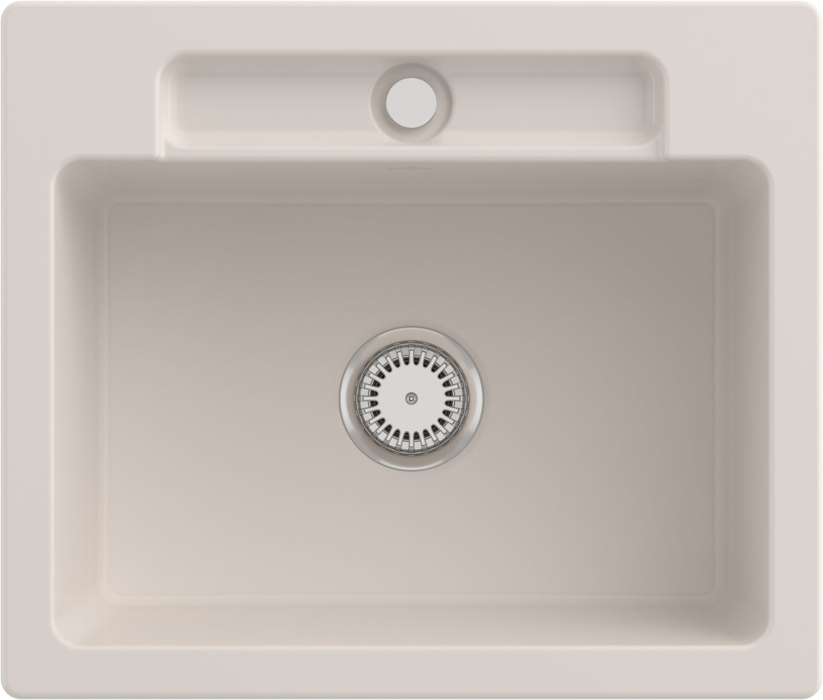 Villeroy & Boch Einbauspüle Siluet 60 S 334601 – 600 x 510 mm, Weiß Alpin CeramicPlus, TitanCeram