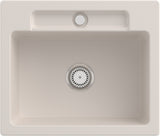 Villeroy & Boch Einbauspüle Siluet 60 S 334601 – 600 x 510 mm, Weiß Alpin CeramicPlus, TitanCeram