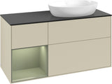Villeroy & Boch Waschtischunterschrank Finion FA42G 1200 mm Glossy White Lacquer mit Beleuchtung
