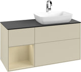 Villeroy & Boch Finion Waschtischunterschrank 1200 mm Glossy White Lacquer mit LED-Beleuchtung
