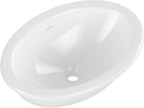 Villeroy & Boch Einbauwaschbecken Loop & Friends 4A62 Oval 570x410mm Weiß Alpin