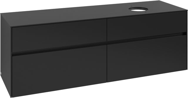 Villeroy & Boch Waschtischunterschrank Collaro C05100VL 1600 mm Volcano Black mit SoftClosing