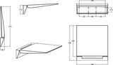 Villeroy & Boch ViCare Duschklappsitz 921740 – Weiß, Aluminium, 160 kg, 400x355 mm