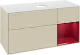 Villeroy & Boch Waschtischunterschrank Finion G831G 1200 mm Glossy White Lacquer mit Beleuchtung