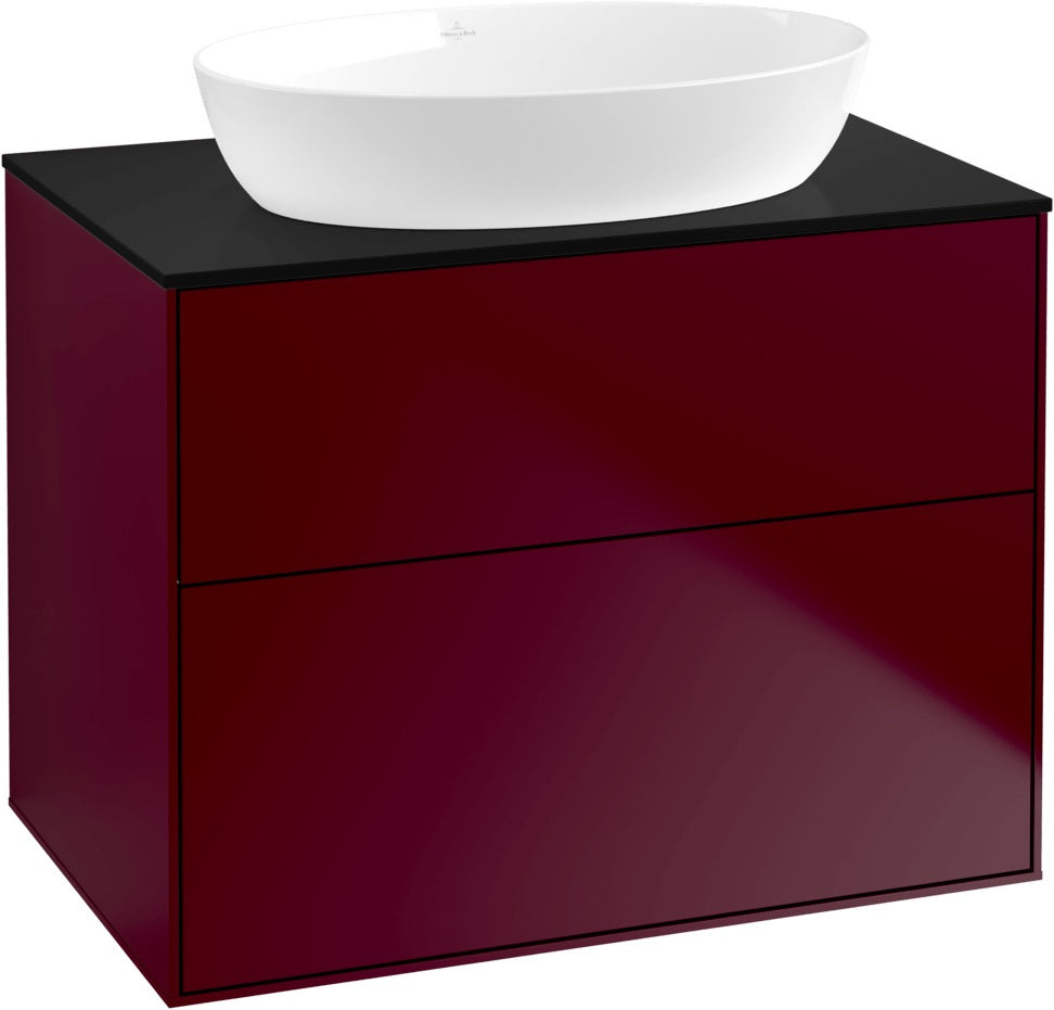Villeroy & Boch Finion Waschtischunterschrank 800 mm Glossy White Lacquer – 2 Auszüge mit SoftClosing