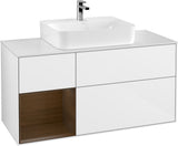 Villeroy & Boch Finion Waschtischunterschrank G161G 1200 mm Glossy White Lacquer mit LED-Beleuchtung