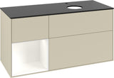Villeroy & Boch Finion Waschtischunterschrank 1200 mm Glossy White Lacquer mit LED-Beleuchtung