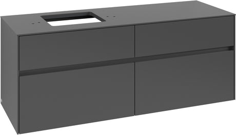 Villeroy & Boch Waschbeckenunterschrank Collaro C132 B0 1400 mm White Oak mit Beleuchtung