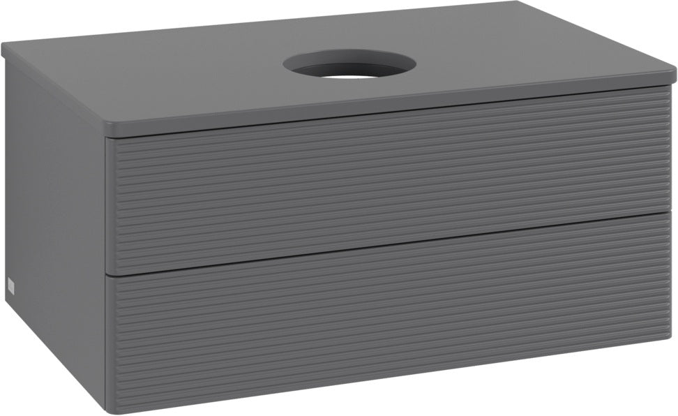 Villeroy & Boch Waschbeckenunterschrank Antao K19110 800x360x500 mm Anthracite Matt Lacquer