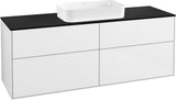 Villeroy & Boch Finion Waschtischunterschrank 1600 mm Glossy White Lacquer mit LED-Beleuchtung