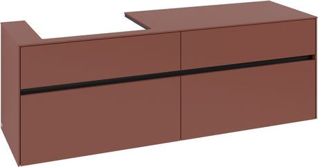 Villeroy & Boch Waschtischunterschrank Collaro C022 B0 1600 mm White Oak mit LED-Beleuchtung