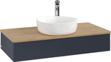 Villeroy & Boch Waschbeckenunterschrank Antao 1000 mm Anthrazit Matt Lack mit Beleuchtung