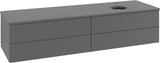 Villeroy & Boch Waschtischunterschrank Antao 1600 mm Anthrazit Matt Lack 4 Auszüge