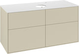Villeroy & Boch Finion Waschtischunterschrank F91200GF 1200 mm Glossy White Lacquer mit 4 Auszügen