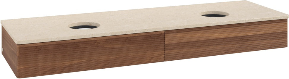 Villeroy & Boch Waschtischunterschrank Antao K17113 1600 mm Warm Walnut mit 2 Auszügen