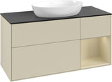 Villeroy & Boch Finion Waschtischunterschrank FA72GFGF 1200 mm Glossy White Lacquer mit LED-Beleuchtung