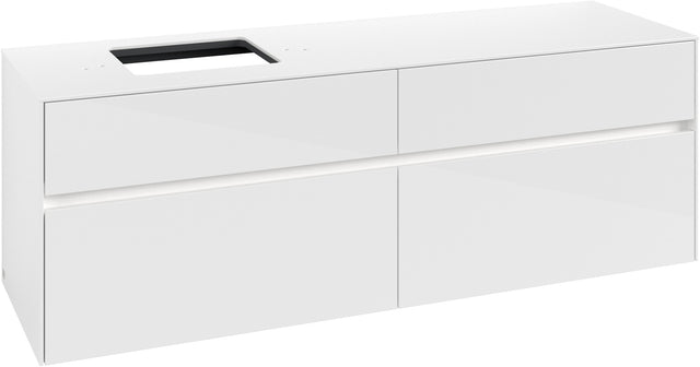 Villeroy & Boch Waschtischunterschrank Collaro C135 B0 1600 mm Glossy White mit LED-Beleuchtung