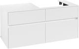 Villeroy & Boch Waschtischunterschrank Collaro C083 1200 mm White Matt, 4 Auszüge, Becken rechts