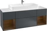 Villeroy & Boch Finion Waschtischunterschrank 1600 mm Glossy White Lacquer mit Beleuchtung