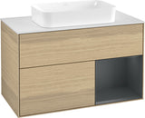 Villeroy & Boch Finion Waschtischunterschrank 1000 mm Glossy White Lacquer mit LED-Beleuchtung