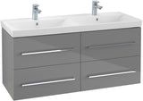 Villeroy & Boch MODERN Möbelset 120 cm mit Lichtspiegel Arizona Oak – 4 Auszüge, CeramicPlus