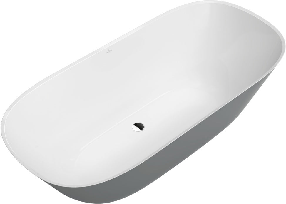Villeroy & Boch Theano freistehende Badewanne 1750x800mm Quaryl Stone White
