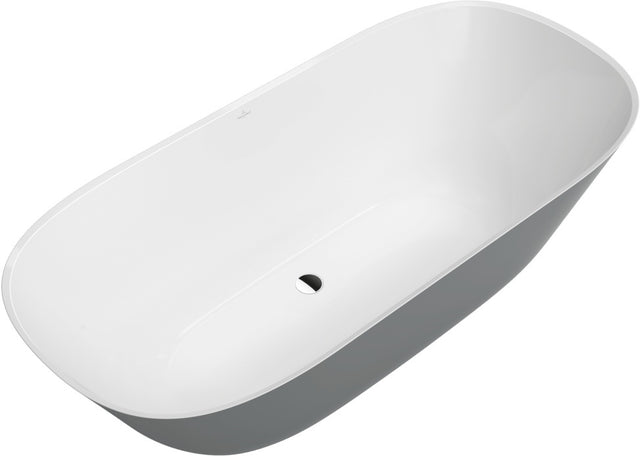 Villeroy & Boch Theano freistehende Badewanne 1750x800mm Quaryl Stone White