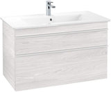 Villeroy & Boch Waschtischunterschrank VENTICELLO 953 mm Santana Oak mit 2 Auszügen und Glasabtrennungen