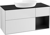 Villeroy & Boch Finion Waschtischunterschrank FA72GFGF 1200 mm Glossy White Lacquer mit LED-Beleuchtung