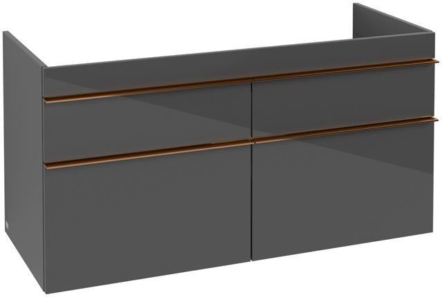 Villeroy & Boch VENTICELLO Waschtischunterschrank 1153 mm Santana Oak mit 4 Auszügen und Glasabtrennungen
