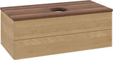 Villeroy & Boch Antao Waschbeckenunterschrank 1000 mm Warm Walnut – 2 Auszüge, Push-to-Open