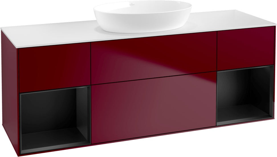 Villeroy & Boch Finion Waschtischunterschrank GD01GF 1600 mm Glossy White Lacquer mit Beleuchtung