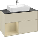 Villeroy & Boch Finion Waschtischunterschrank 1000 mm Glossy White Lacquer mit LED-Beleuchtung