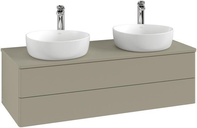 Villeroy & Boch Antao Waschtischunterschrank 1200 mm, 2 Auszüge, Push-Open, Stone Grey Matt
