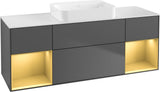 Villeroy & Boch Finion Waschtischunterschrank 1600 mm Glossy White Lacquer mit Beleuchtung