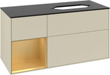 Villeroy & Boch Finion Waschtischunterschrank 120 cm Glossy White Lacquer mit Beleuchtung