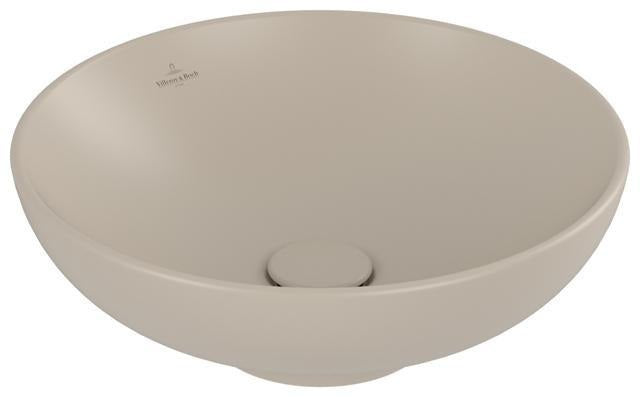 Villeroy & Boch Aufsatzwaschbecken Loop & Friends 4A4 420 mm rund Stone White CeramicPlus
